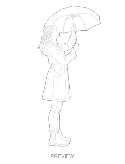 Preview: Opening an umbrella