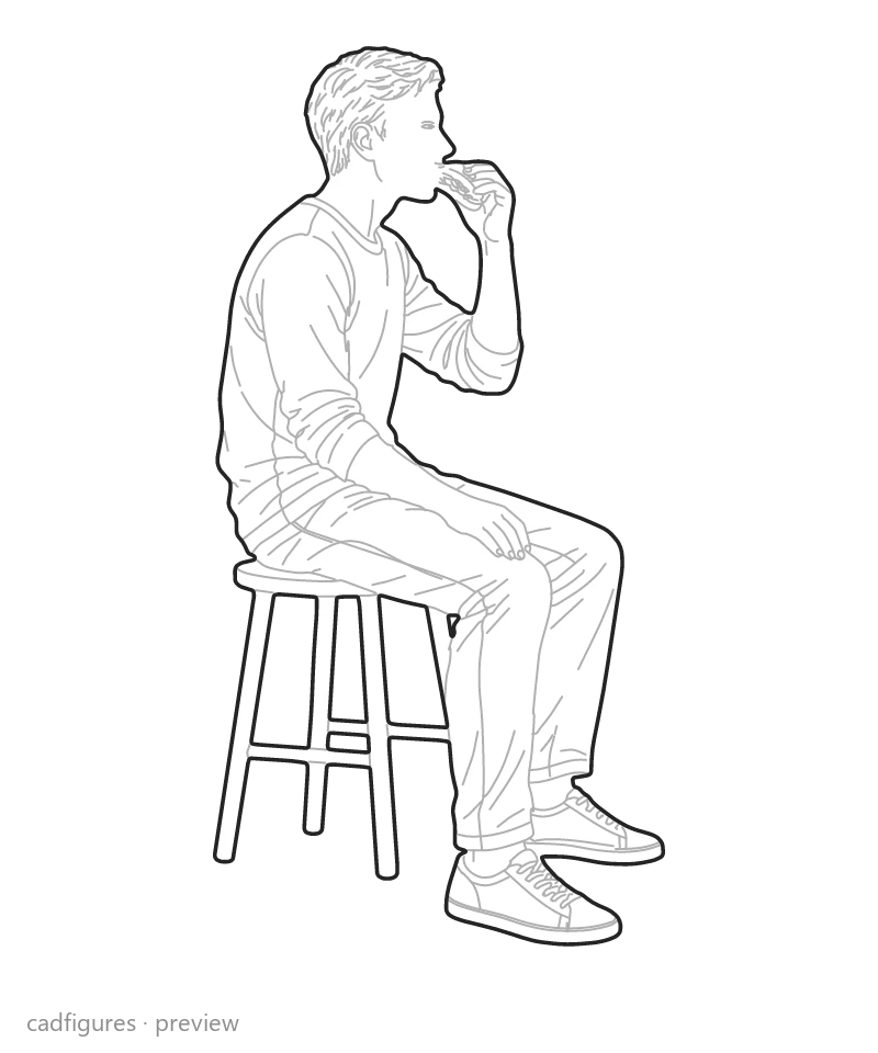 Vista previa: Comer un bocadillo