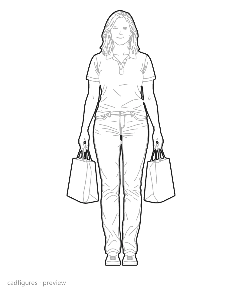 Vista previa: Cargar bolsas de compra