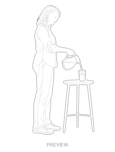 Preview: Serving a drink