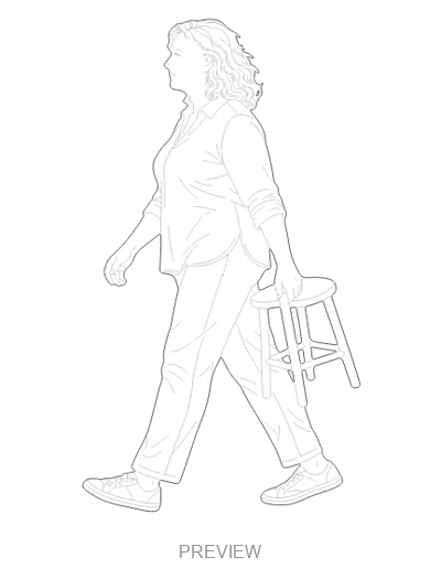 Preview: Carrying a stool