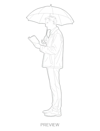 Preview: Reading under an umbrella