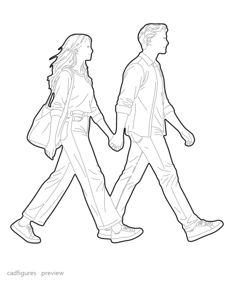 Vista previa: Pareja paseando