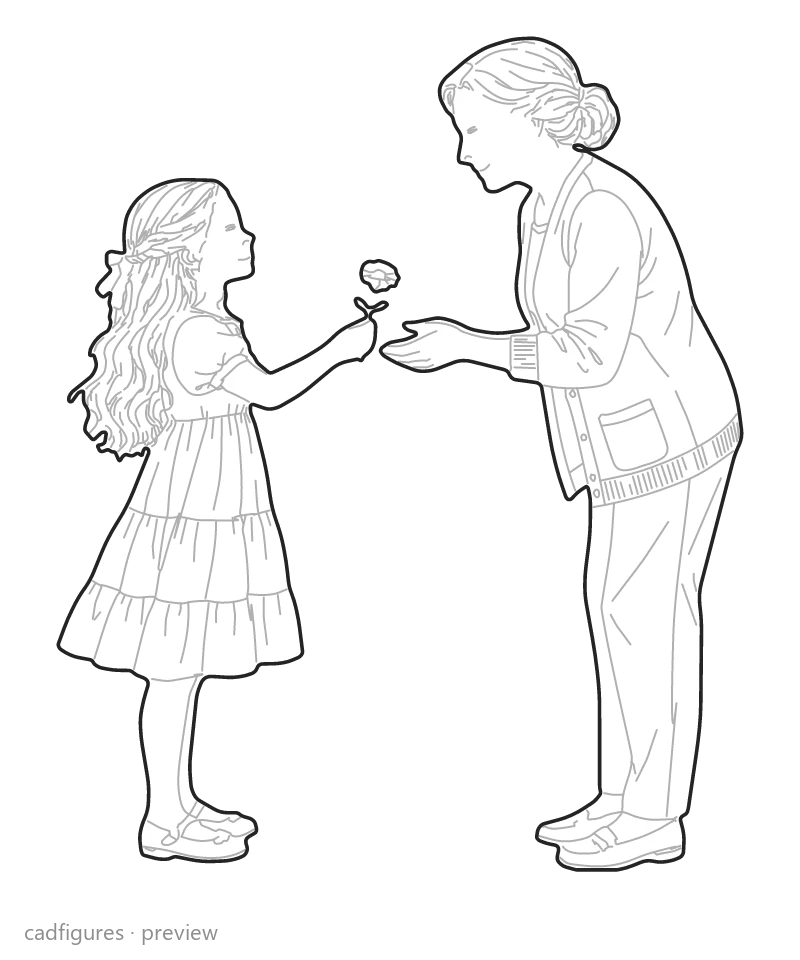Vista previa: Abuela con nieta