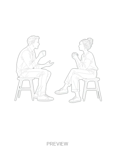 Preview: Friends sharing coffee