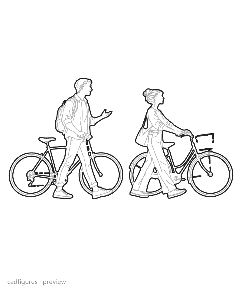 Vista previa: Amigos con bicicletas