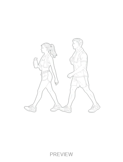Preview: Two runners chatting