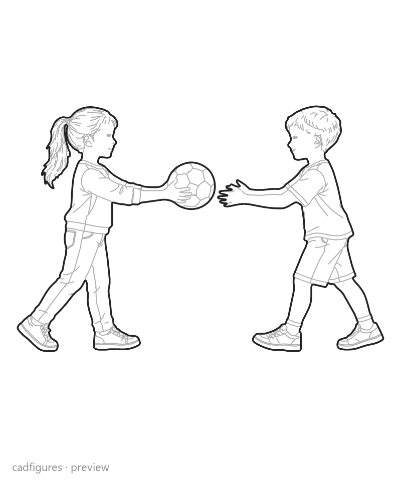 Vista previa: Dos niños con pelota