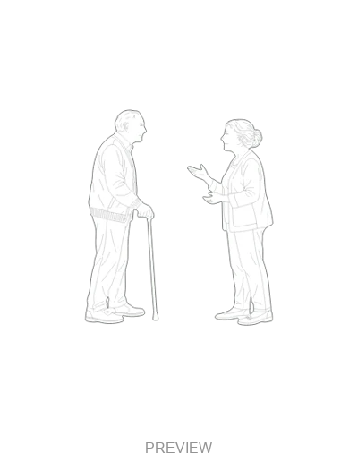Preview: Two older adults talking