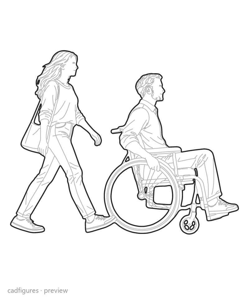 Vista previa: Acompañar una silla de ruedas