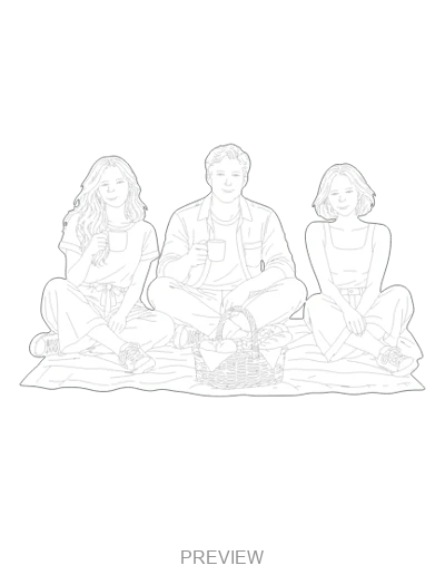 Preview: Friends having a picnic
