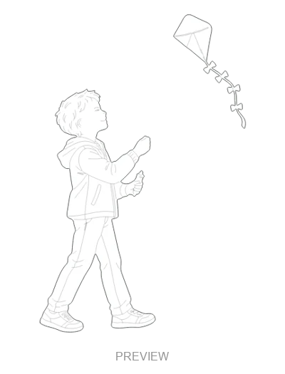 Preview: Flying a kite