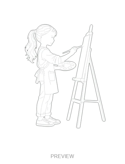 Preview: Painting at an easel