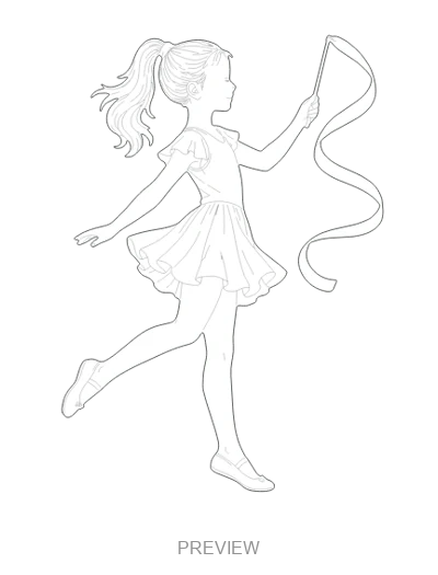Preview: Dancing with a ribbon