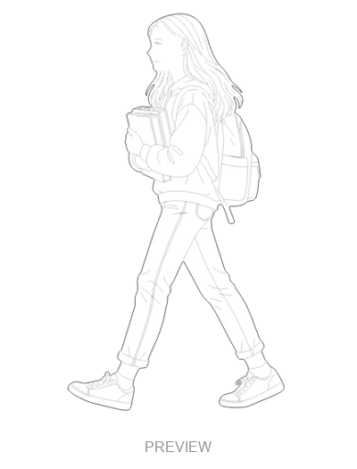 Preview: Walking with books
