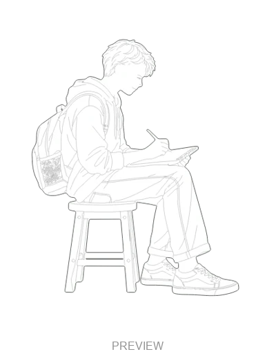 Preview: Drawing while seated