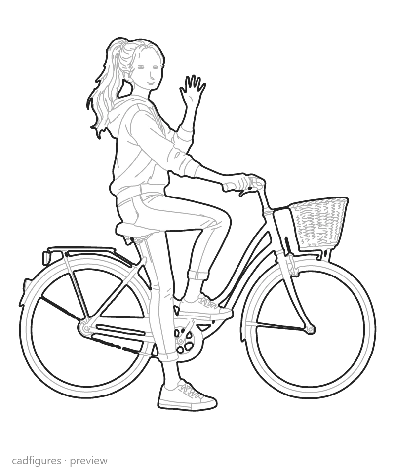 Vista previa: Saludar desde la bicicleta