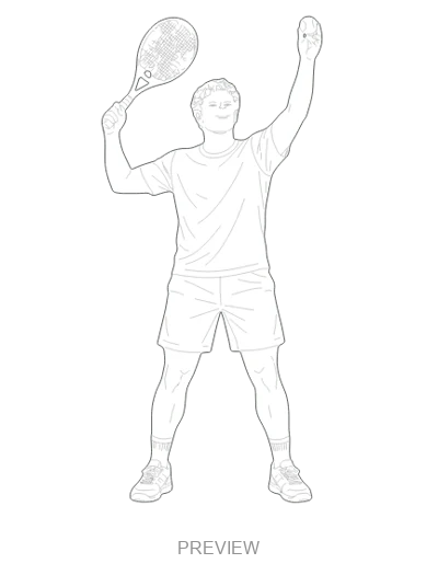Preview: Tennis serve preparation