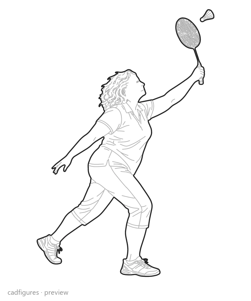 Vista previa: Bádminton golpe alto