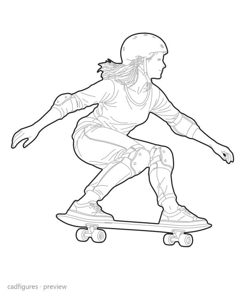 Vista previa: Skate giro suave