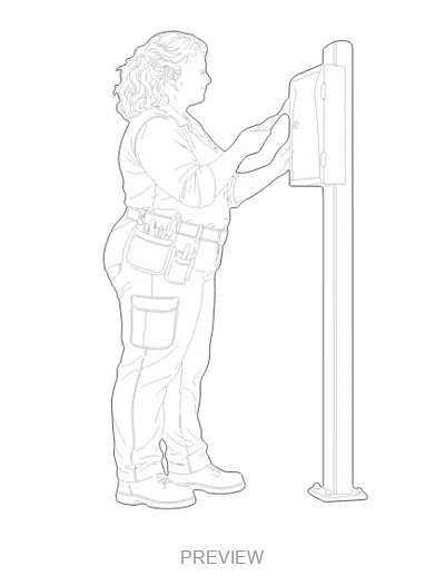 Preview: Electrician inspecting
