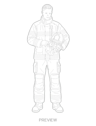 Preview: Firefighter checking equipment