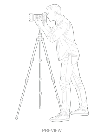 Preview: Photographer with a tripod