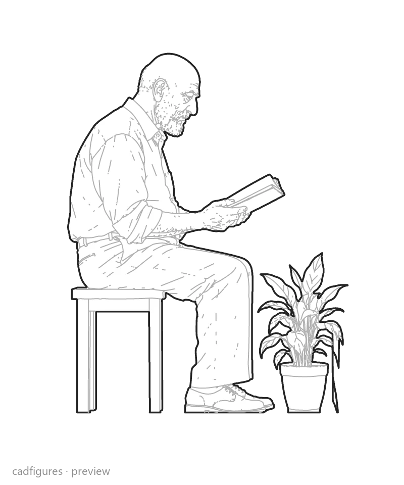 Vista previa: Leer junto a una planta