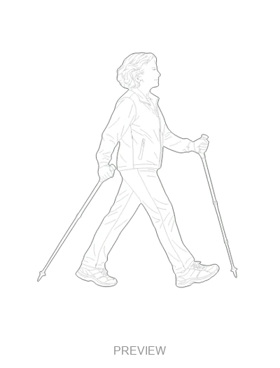 Preview: Walking with poles
