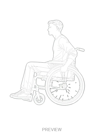 Preview: Manual wheelchair in motion