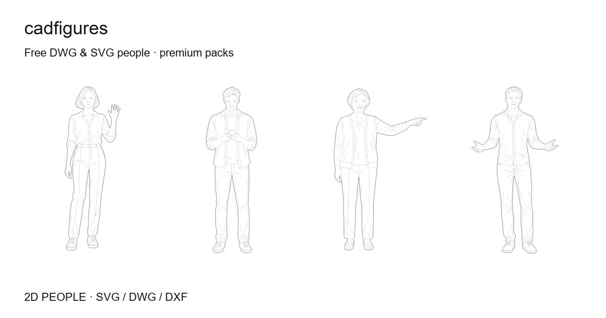 Woman reading while seated — Free DWG & SVG Figure | cadfigures